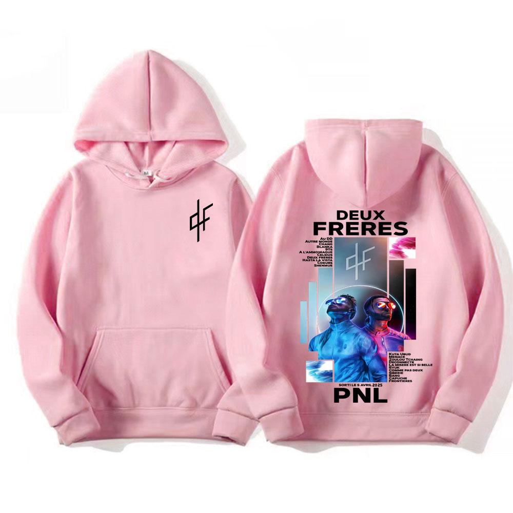 Le Monde Chico Pnl Album Francia Rapper Grafikus Kapucnis Pulóverek Férfi Női Harajuku Hip Hop Punk Pulóverek Kiváló Minőségű Polár Pulóverek