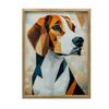 Geometric Dog Geometric Dog, 50X70 Cm, Unframed, Premium Canvas On Stretcher