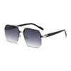 Protective Glasses Oversize Double Bridges Polygon Square Metal Sunglasses Fashion Gradient UV400 Trending Women Sun Glasses