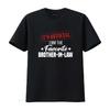 Officiell Favorit Svåger Från Pappa Mamma T-shirt vintage Tvättad Snygg Mångsidig Andningsbar mode homme