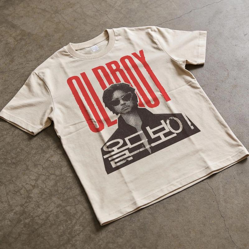 Oldboy Graphic Tee Y2k Korean Movie Inspired Graphic TShirt Summer Unisexs And Unisexs Loose And Breathable TShirt Top
