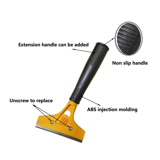 Tile Scraper Replaceable Blade Detachable Anti-slip Traceless Labor-saving Furnish Ergonomic Grip Beautiful Seam Tile Spatula for Wall