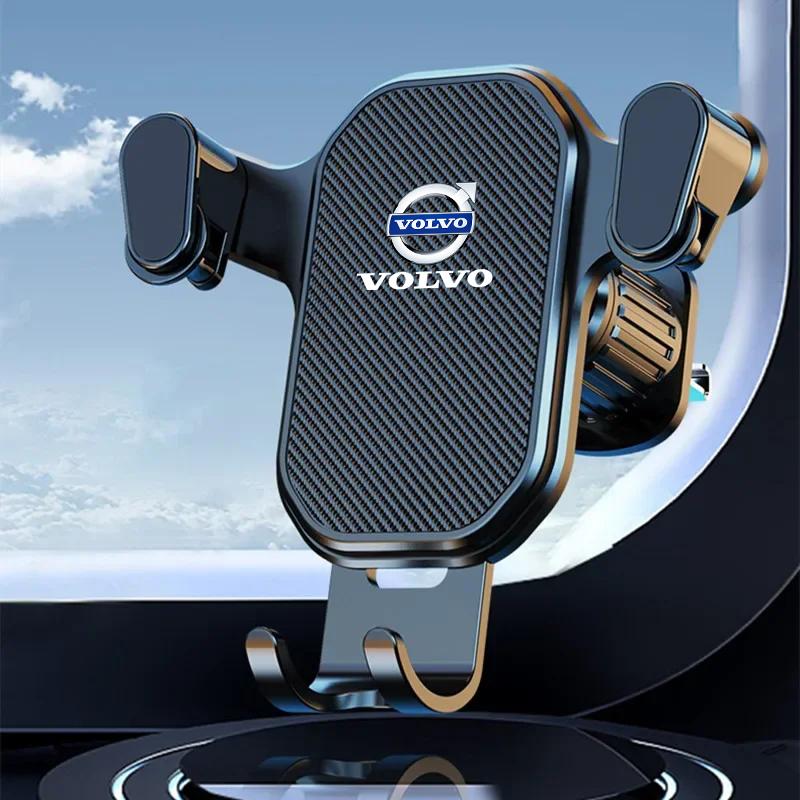 Držák telefonu na mřížku ventilace auta Univerzální nárazuvzdorný GPS klip Stojan na smartphone Pro Volvo XC90 XC60 V50 S60 V70 V60 V40 S90 olestar AWD