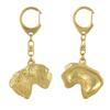 Cesky Terrier, Czech Terrier, Bohemian Terrier - Chaveiro dourado com cachorro, decoração de bolsa, acessório de luxo da marca