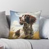 English Springer Spaniel Portrait Pillowcase Polyester Linen Velvet Printed Zip Decorative Pillow Case Sofa Seater Cover 45X45
