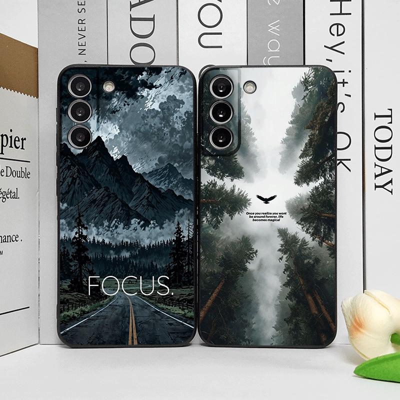 Vintage Forest Landscape Snow Mountain Scenery Phone Case for Huawei Nova 13 12 11 Pro 10 SE Mate 40 60 Pro+ P60 P50 P40 Covers