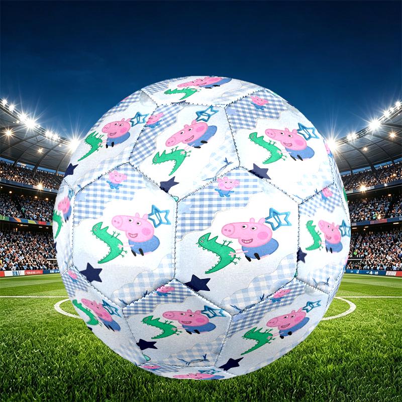 Peppa Pig Print Size 5 Soccer Ball, PU Wear Resistant Football for Match Training and Daily Practice, Birthday Gift for Soccer Fans