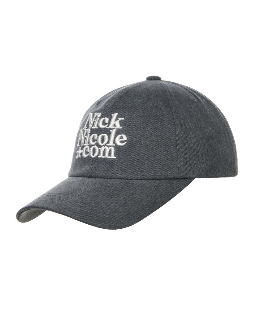 Nigaennikol Nn Dotcom Signature Ball Cap_Denim Charcoal Cream