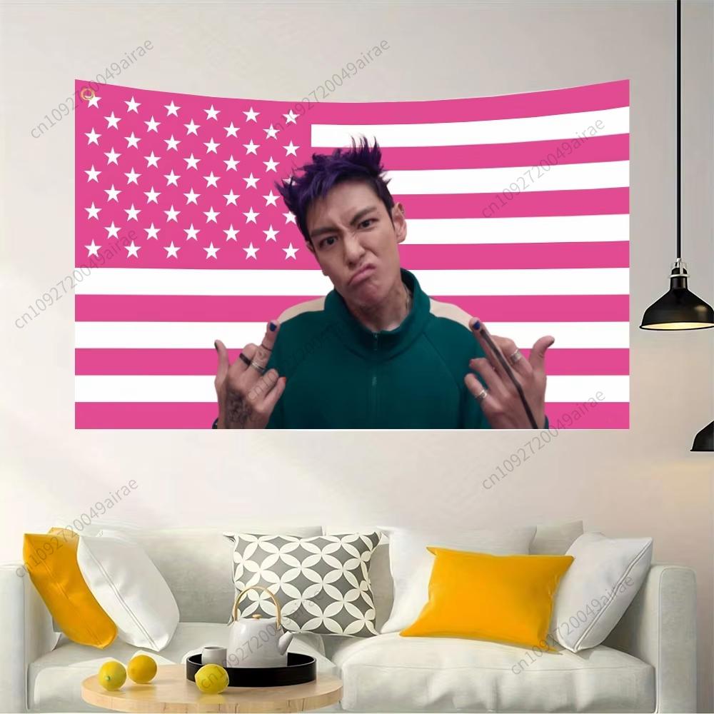 90X150CM Popový zpěvák Choi Seung Hyun Gobelín Vlajka Polyester Tištěná Venkovní pro Dekoraci Americká Nástěnná Dekorace Vlajka Banner
