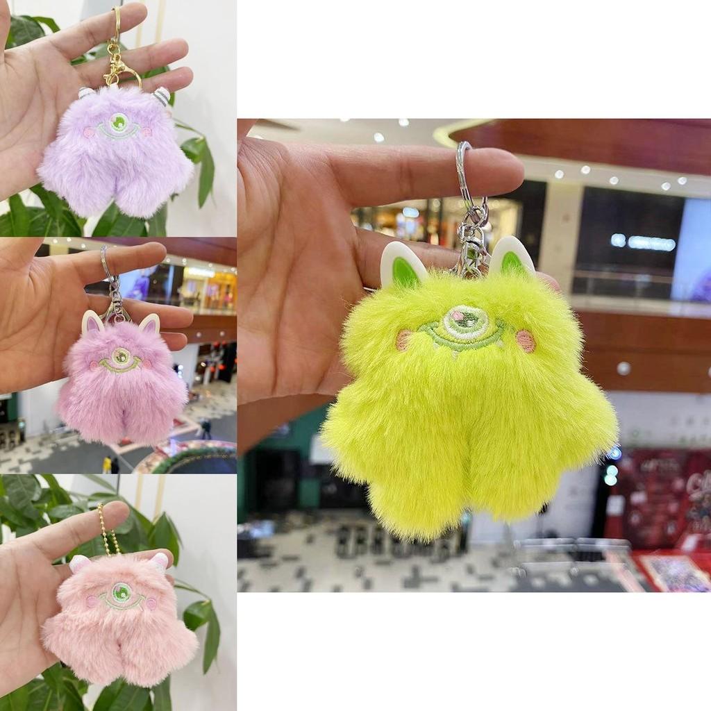 Charming Cartoon Monster Keychain Doll Plush Toy 8cm Ideal For Kids And Collectors