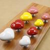 8Pcs Toilet Press Button Easy Installation Clean Reusable Heart-Shaped Design Toilet Flush Button Replacement