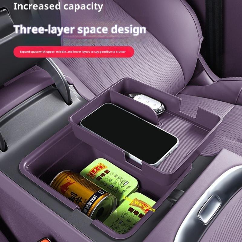 For Leapmotor B10 Car Extended Armrest Box Storage Organizer Leapmotor Custom Auto Modification