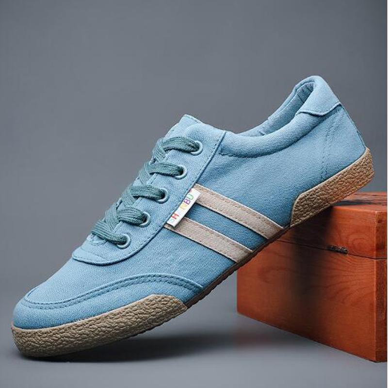 Fashion Spring Summer Autumn Casual Men's Canvas Shoes Low-top Lace-up Men's Cloth Shoes Trend Men's Sneakers Flats Skateboard H454