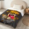 1PC Tazmanian Devil Patterned Flannel Blanket Suitable For All Seasons For Home Decor Warmth And Comfort Gifts Holiday Present