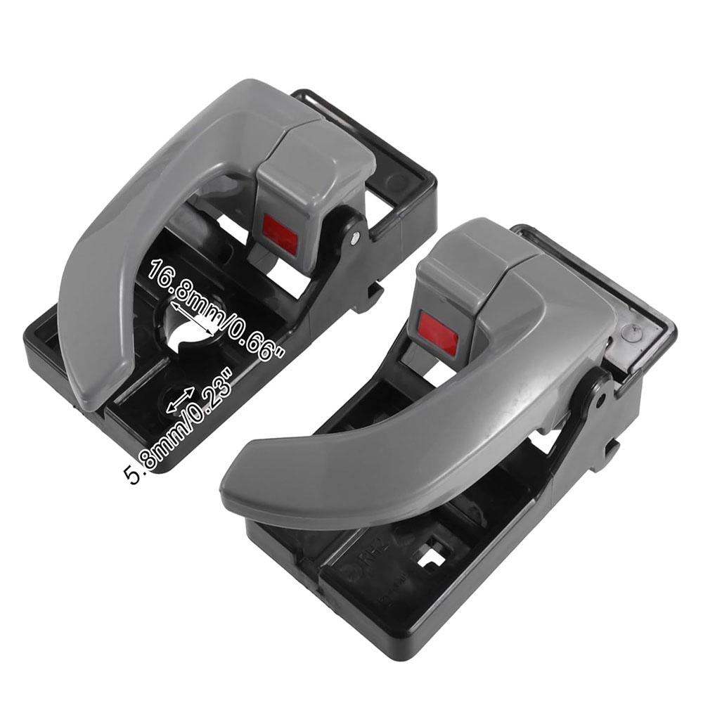 Handle Door 1pair Interior Inside Gray Left Right For Hyundai Tucson 20052009