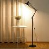 Schwarz/Weiß LED Stehleuchte für Wohnzimmer Verstellbare Bodenstandleuchte Dimmbar Innen Schlafzimmer Stehende Leselampe Büro