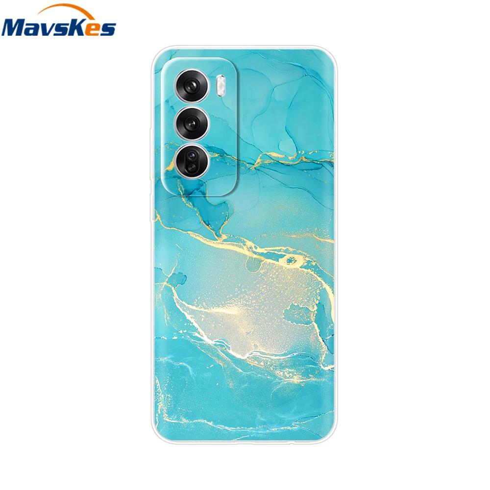 Capa OPPO Reno 12 Pro 5G Moda Flor Silicone Capa de Telefone Para OPPO Reno 12 Capa Reno12 Pro Para-choque 2024 TPU Macio Preto Fundas
