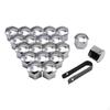Car Wheel Lug Nut Cover Kit - 20 Pieces with Installation Tool