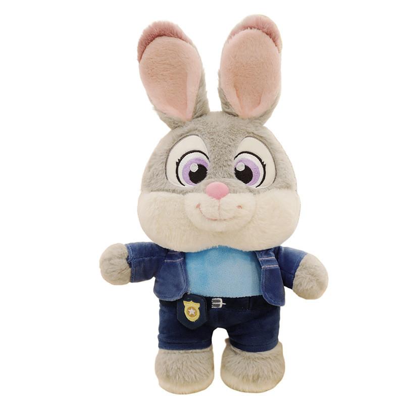 Zootopia Judy And Nick Plush Dolls Set With Short Pile Fabric For Kids And Collectors