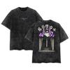 BLEACH Aizen Sousuke Anime Printed Tee Men Women Washed Cotton T-shirts Manga Vintage T Shirt Harajuku Male Short Sleeve Tshirt