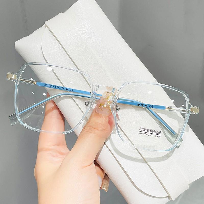 Oversized Reading Glasses Trendy Anti Blue Light Far-sighted Eyewear Women High-definition Optical Eyeglasses