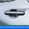 For Lexus NX 250 350 350H 450H 2022 2023 Chrome Side Door Handle Bowl Cover Trim Protector Sticker Accessories Car