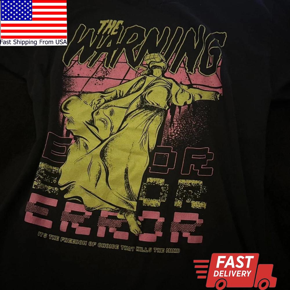 Vintage The Warning Band ERROR Shirt Unisex Concert S To 5XL Unisex T-Shirt