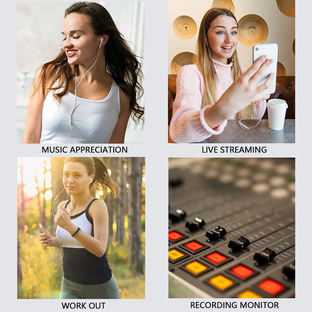 Wired Type-C Earphones with Mic, High-Sensitivity MEMS Microphone, Compatible with iPhone 15 Pro Max, Galaxy, Xiaomi, OnePlus, OPPO, Pixel 7, and