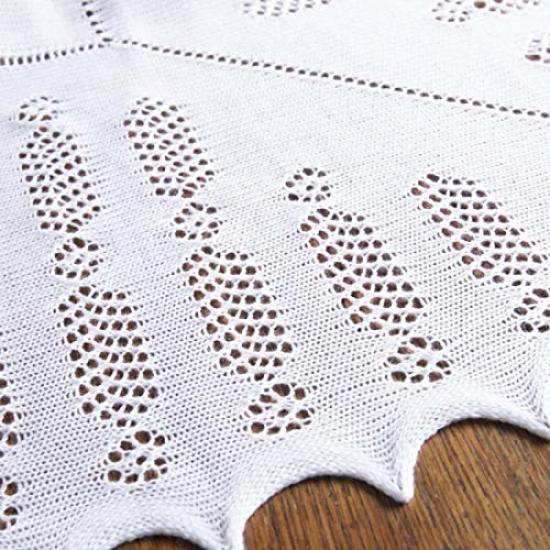 Swaddle Nottingham Lace Shawl Distributor G.H.HURT&SON (Authorized Product) (white)