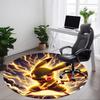 1pc Pikachu Electric Energy Chair Carpet for Office, Indoor Non-Slip Polyester Fiber Carpet,  Machine Washable, Durable Construction Yy251205135