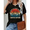 Women's T-shirt Casual Round Neck Short Sleeved Top Regular Length Letter Printed T-shirt