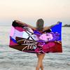 1pc KPop Demon Hunters14 Beach Towel, Beach and Seaside Swimming Pool Equipment, Fashion Pattern, Rectangular, Travel Essentials