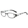 Elegante Lesebrille mit Druck Unisex Ultraleicht HD Klare Gläser Weitsichtigkeitsbrille Fasion Damen Blumen Bequeme Brille