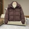 Autumn Winter Down Cotton Jacket Women's Korean Cotton-Padded Thicken Warm Hooded Parkas Short Coat Female Casual Ladies Top