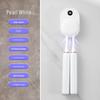 Portable Wall-Mounted UV Toothbrush Sterilizer and Dryer - Double Electric Brush Compatible, No-Punch Installation