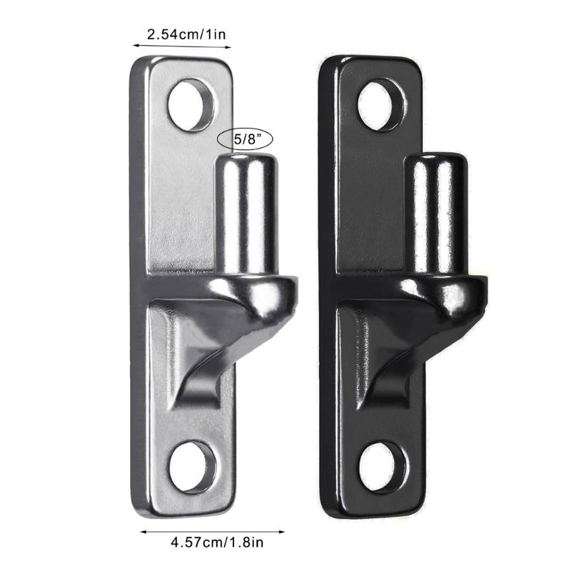 Set von 1/2/4 Wandmontage-Torbändern Konstruktion für Außenzauntür Tragbares stabiles Design mit 5/8-Zoll-Scharnierstift