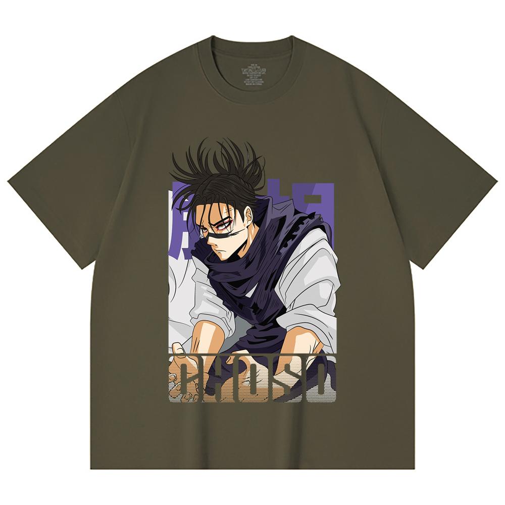 230 Gsm 100% Cotton Jujutsu Kaisen V29 Choso Print Unisex Heavy Cotton T Shirt