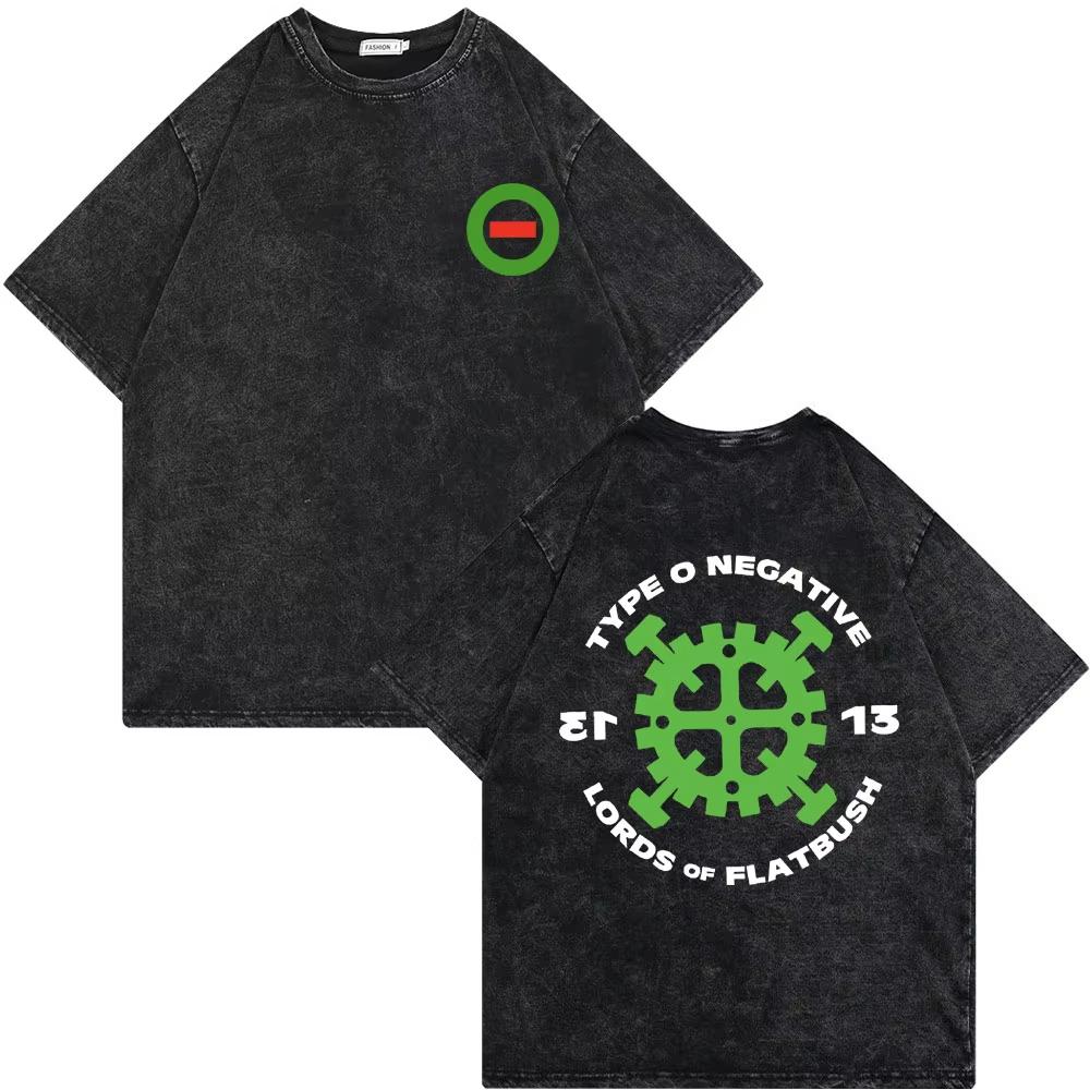 Rock Band Type O Negative Suspended In Dusk Streetwear Washed Vintage Tshirt Oversize Tee Men Women Casual Top