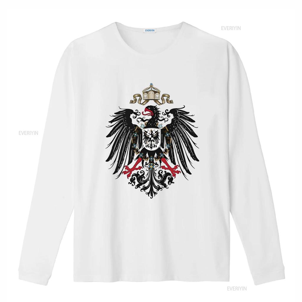 Prussian Eagle T Shirt Germany Sovereign Sign Print Unique Design for Men and Women Vintage Washed Versatile Stylish Casual