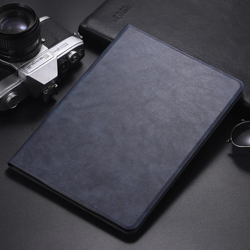 Retro Vouw Lederen Hoesje voor Nieuwe IPad A16 Air Pro 13 12.9 11 10 9 8 7 6 5 4 3 2e Air M3 M2 Mini 7 6 5 4 Schokbestendige Tablet Cover