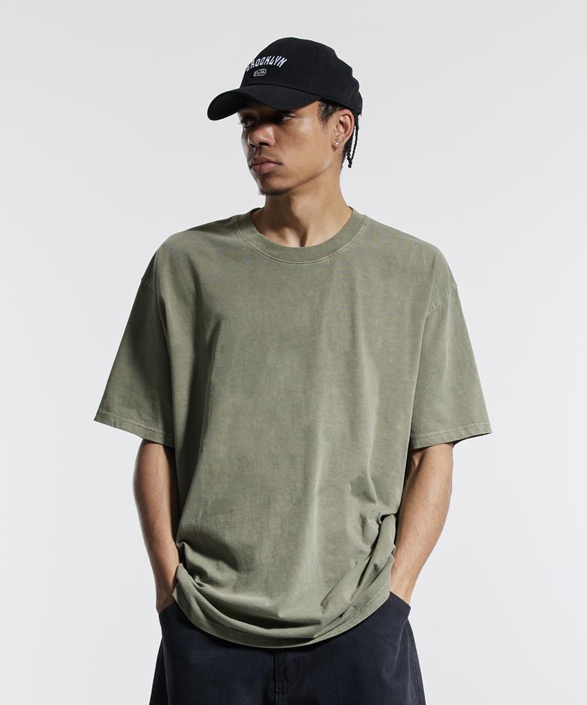 CREAM SODA LAB Oversized Summer Pigment Blank Short Sleeve T-Shirt