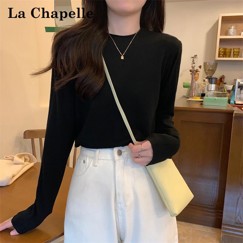 La Chapelle Women's Long-Sleeve Crew Neck Base Layer T-Shirt