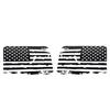 For Jeep Wrangler JL 2018-2021 Rear Window USA Flag Decals Stickers Black L/R