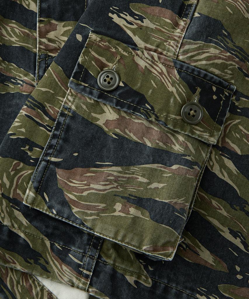OUTSTANDING Tds Tiger Camo Military Shorts_Tiger Camo
