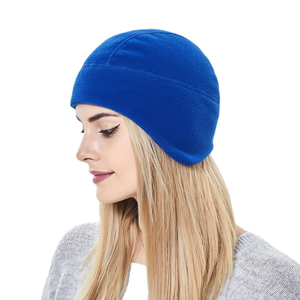 Autumn Winter Sports Riding Running Hat Women's Polar Fleece Pullover Lightweight Warm Ski Hat