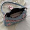 Color Blocking Armpit Bag, Women's Shoulder Bag, Casual Small Square Bag, Personalized Chain Bag