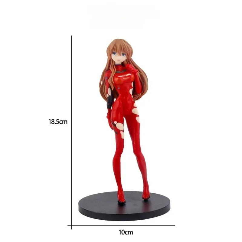 18cm Neon Genesis Evangelion Anime Figur EVA Kurzhaar Rei Ayanami Action Figur Asuka Figur PVC Sammlermodell Spielzeug Geschenk