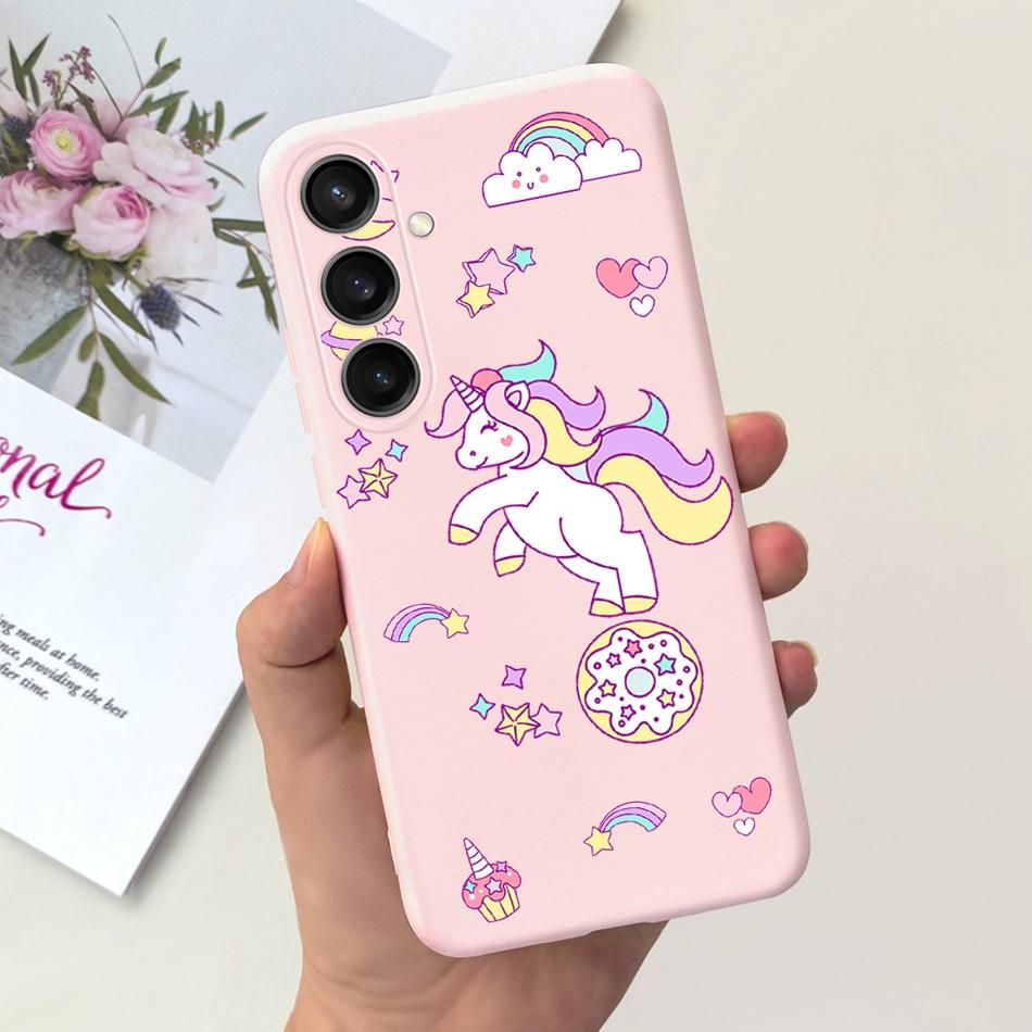 For Samsung Galaxy S23 FE Fashion Sunflower Butterfly Painted Case For Samsung S23FE 5G S 23fe SM-S711B Soft Silicon Jelly Cases