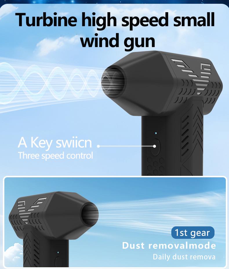 130,000 Rpm High-Speed Turbo Fan Handheld Brushless Fan for Water and Snow Blowing