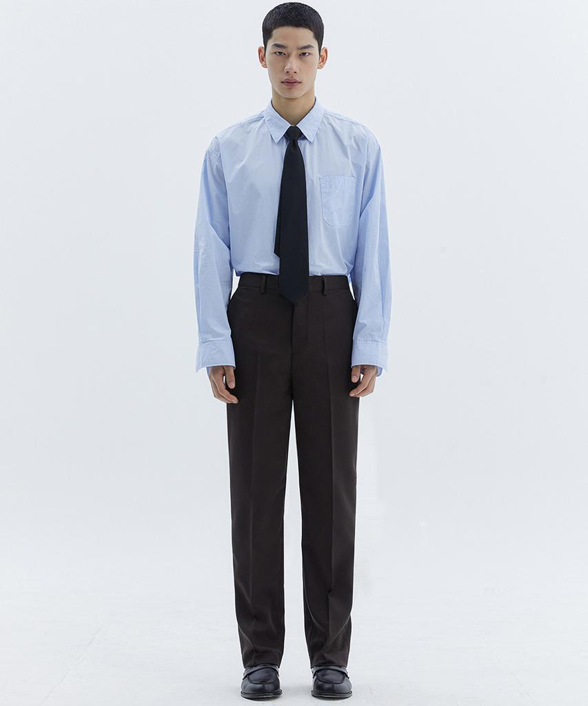 TRIP LE SENS Custom Formal Straight Slacks_Gray